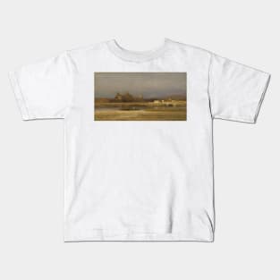 On the Viga, Outskirts of the City of Mexico by Samuel Colman Kids T-Shirt